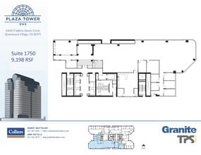 6400 S Fiddlers Green Cir, Greenwood Village, CO for lease Floor Plan- Image 2 of 2
