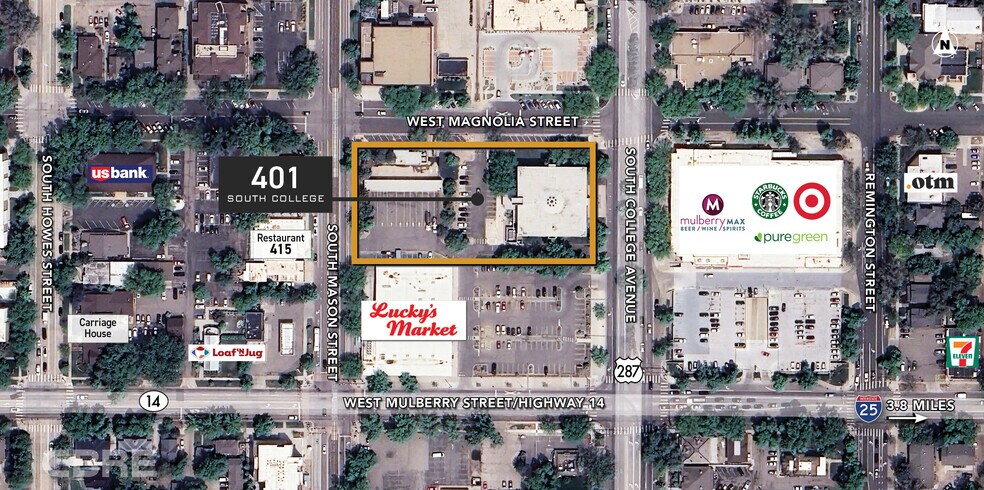401 S College Ave, Fort Collins, CO for sale - Aerial - Image 2 of 3