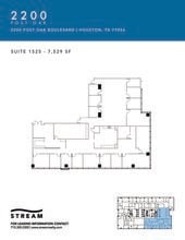 2200 Post Oak Blvd, Houston, TX à louer Plan d’étage- Image 1 de 1