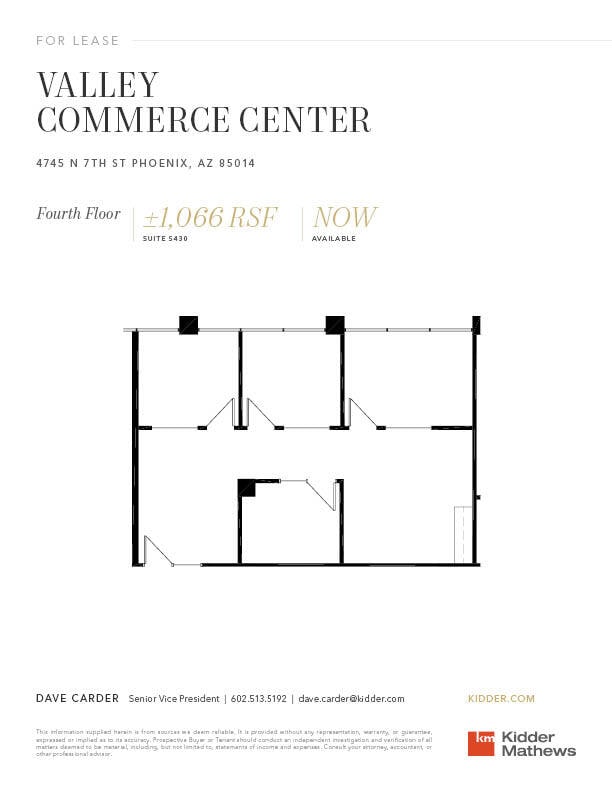 4745 N 7th St, Phoenix, AZ for lease Floor Plan- Image 1 of 1