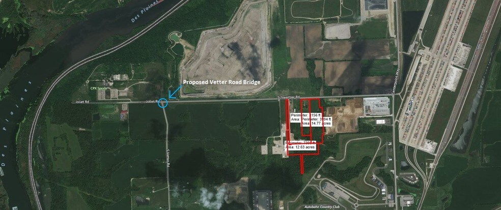 21241 Schweitzer Rd, Joliet, IL à vendre - Aérien - Image 2 de 4