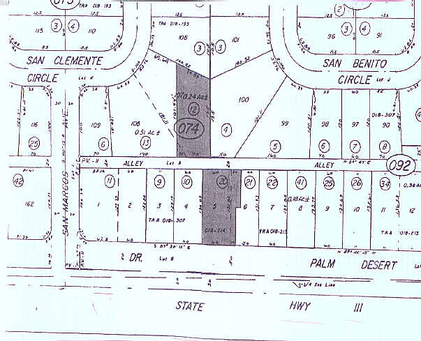 73280 Highway 111, Palm Desert, CA à louer - Plan cadastral - Image 2 de 4