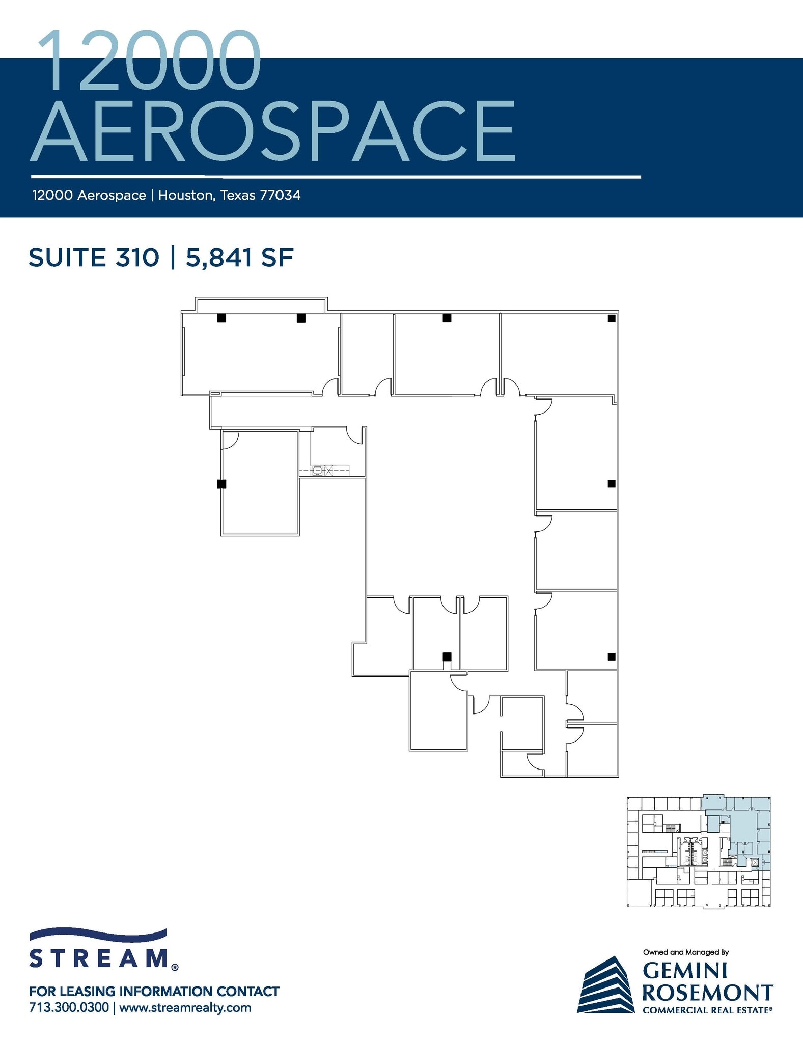 12000 Aerospace Ave, Houston, TX à louer Plan d’étage- Image 1 de 1