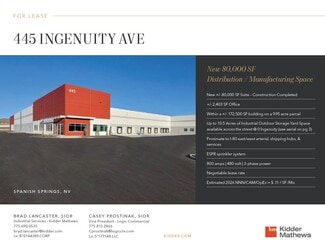 More details for 445 Ingenuity Ave, Sparks, NV - Industrial for Lease