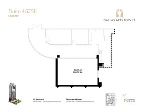 2200 Ross Ave, Dallas, TX à louer Plan d  tage- Image 1 de 1