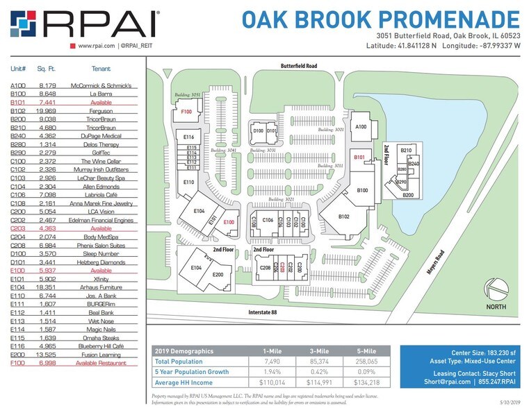 3041 Butterfield Rd, Oak Brook, IL à louer - Plan de site - Image 2 de 9