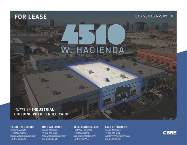 More details for 4510 W Hacienda Ave, Las Vegas, NV - Industrial for Lease