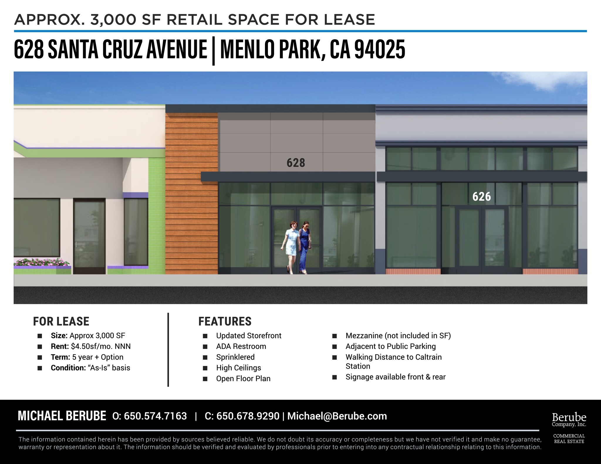 628 Santa Cruz Ave, Menlo Park, CA à louer Plan de site- Image 1 de 1