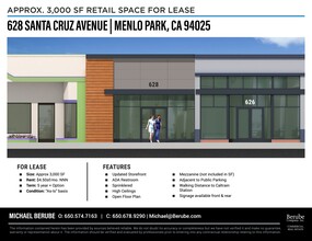 628 Santa Cruz Ave, Menlo Park, CA à louer Plan de site- Image 1 de 1