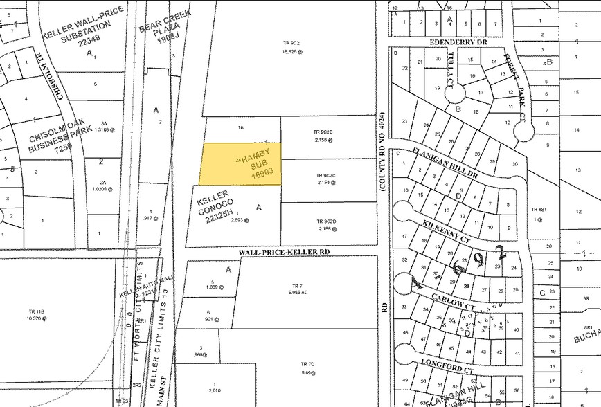 1001 S Main St, Keller, TX à vendre - Plan cadastral - Image 2 de 5