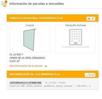 Plus de détails pour Calle la Paz, 1, Cenes de la Vega - Terrain à vendre