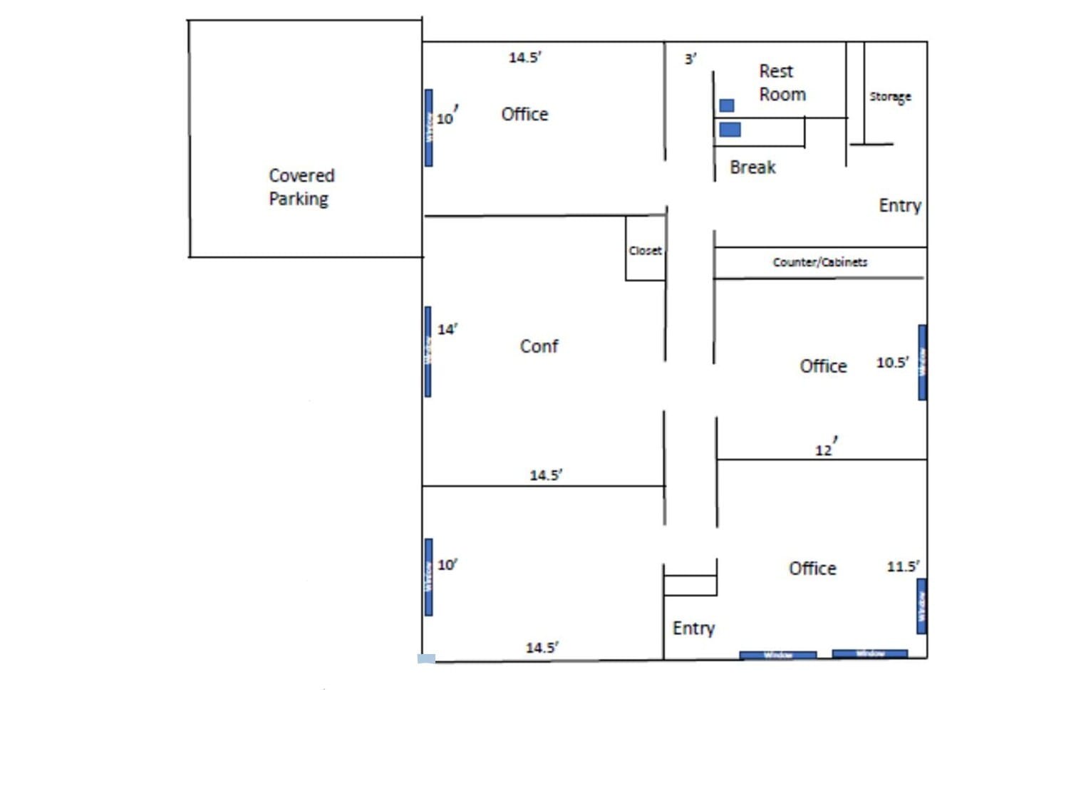 1075 Orienta Ave, Altamonte Springs, FL à louer Plan d’étage- Image 1 de 1