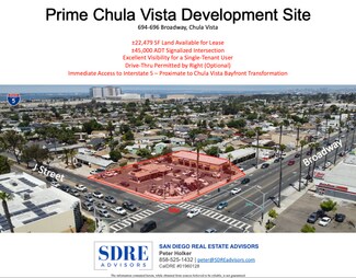 Plus de détails pour 694-696 Broadway, Chula Vista, CA - Terrain à louer