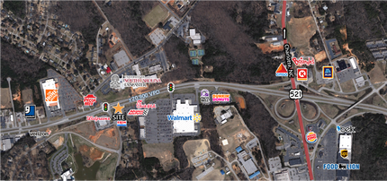 1091 Highway 9 Byp W, Lancaster, SC - Aerial  map view