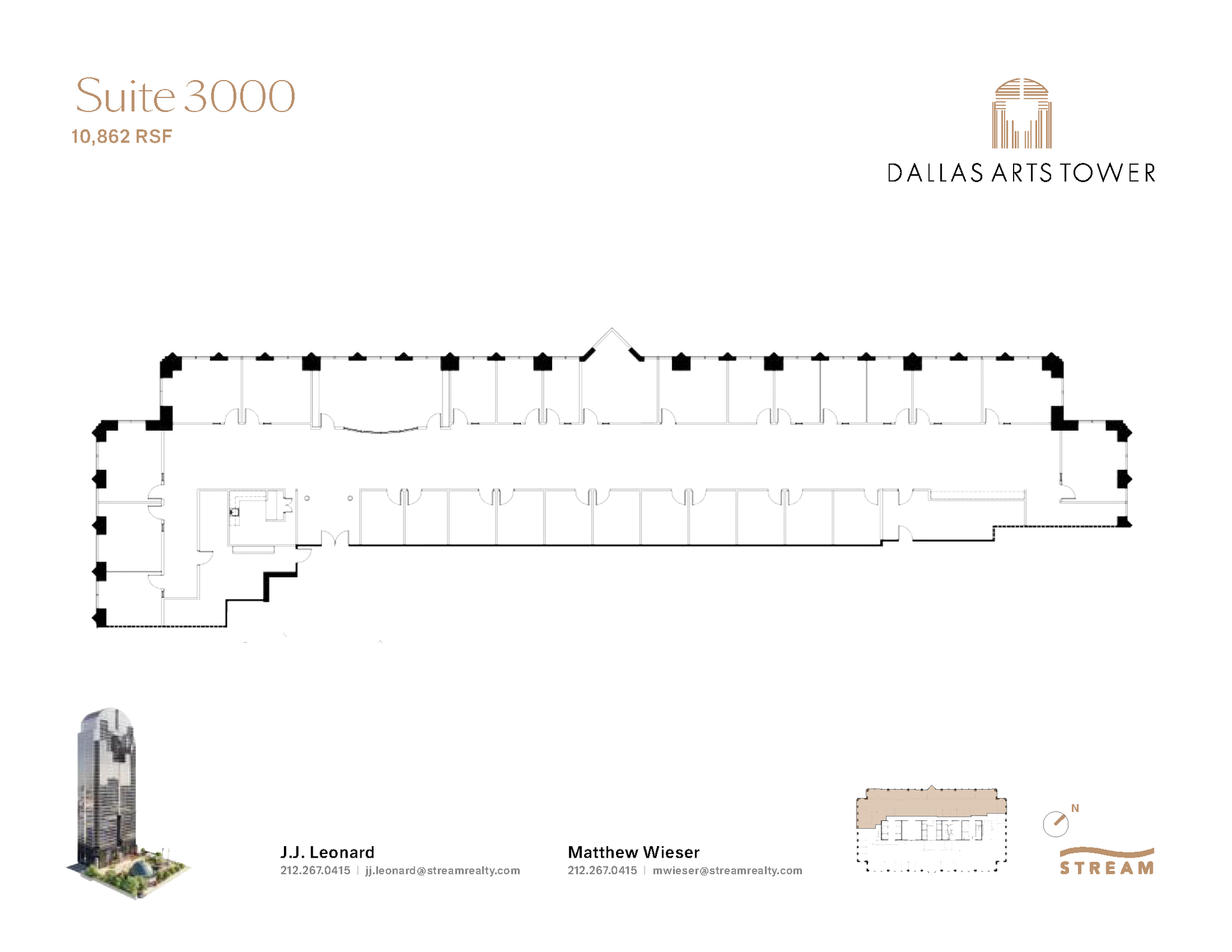 2200 Ross Ave, Dallas, TX à louer Plan d  tage- Image 1 de 1