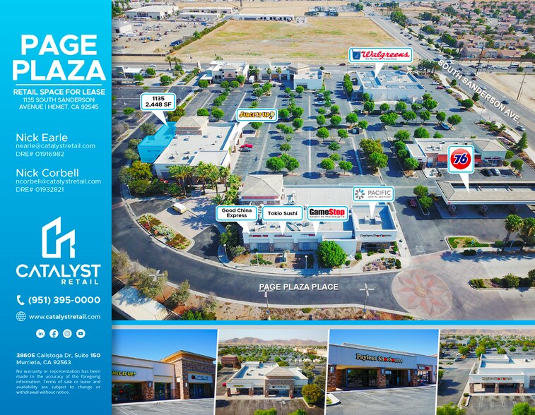 1127-1135 S Sanderson Ave, Hemet, CA à louer - Photo du bâtiment - Image 3 de 10