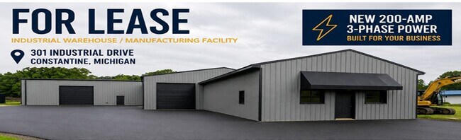 Plus de détails pour 301 Industrial Dr, Constantine, MI - Industriel à louer