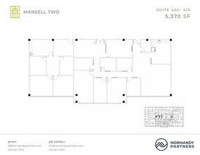 3650 Mansell Rd, Alpharetta, GA à louer Plan d  tage- Image 2 de 2