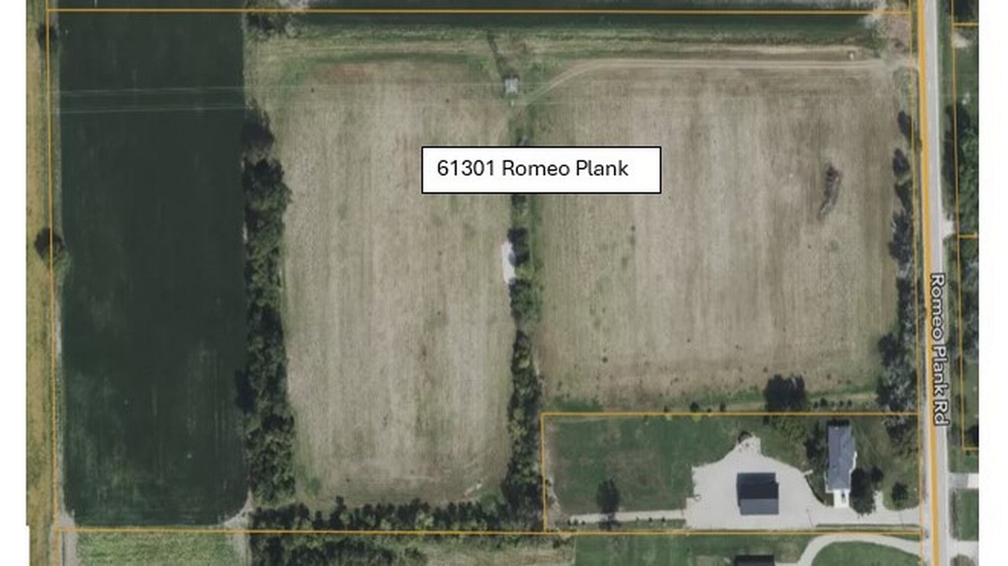 61301 Romeo Plank rd, Ray, MI à vendre Aérien- Image 1 de 2