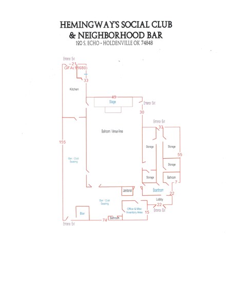 120 S Echo St, Holdenville, OK for sale - Floor Plan - Image 2 of 38