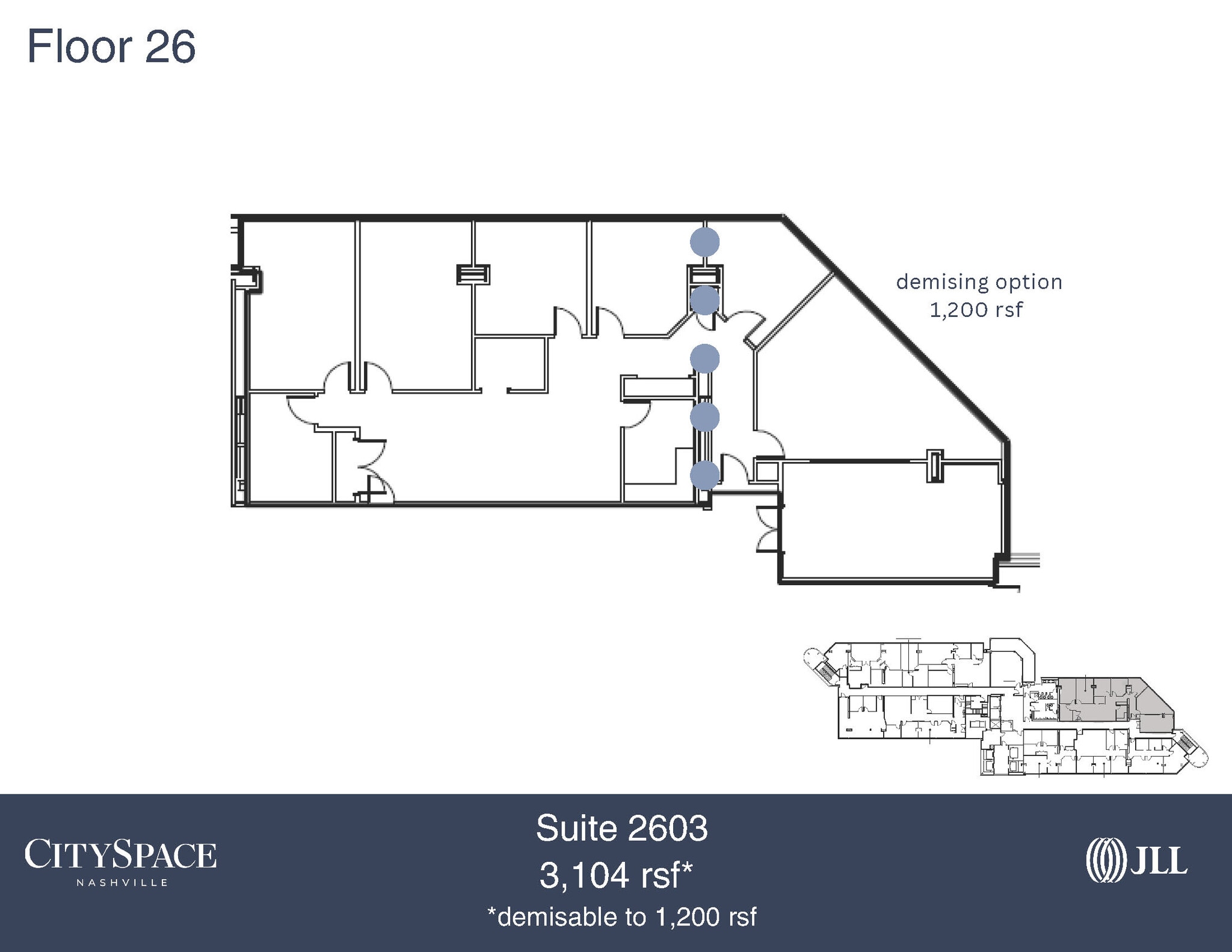 611 Commerce St, Nashville, TN for lease Floor Plan- Image 1 of 1
