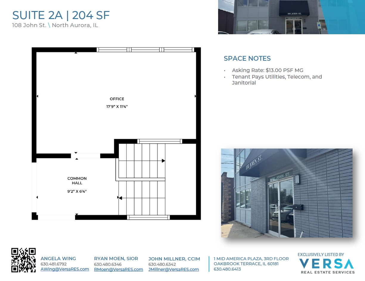 108 John St, North Aurora, IL for lease Floor Plan- Image 1 of 1