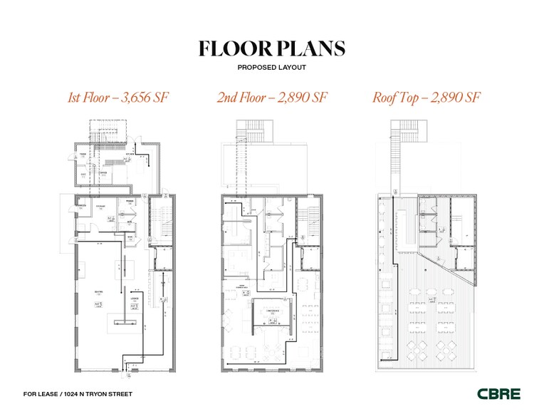 1024 N Tryon St, Charlotte, NC for lease - Floor Plan - Image 2 of 2