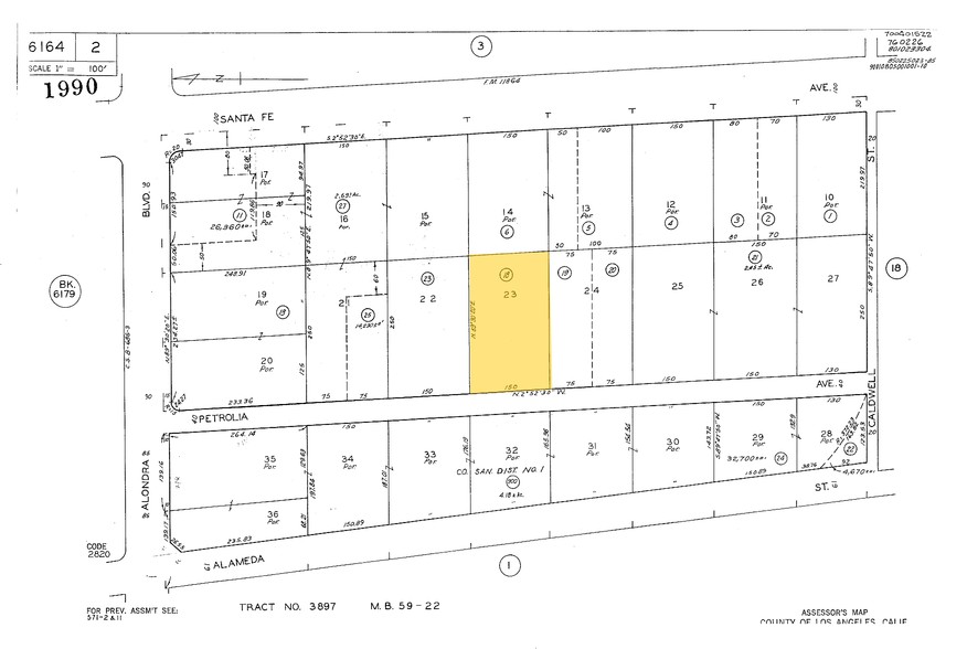 1018 S Petrolia Ave, Compton, CA à vendre - Plan cadastral - Image 1 de 1