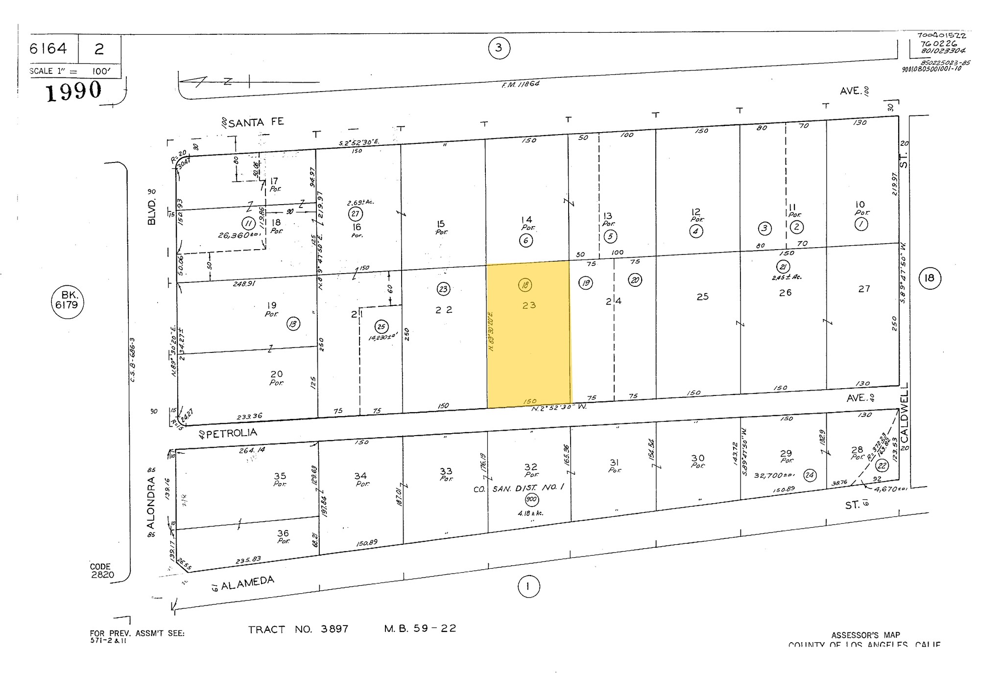 1018 S Petrolia Ave, Compton, CA à vendre Plan cadastral- Image 1 de 1