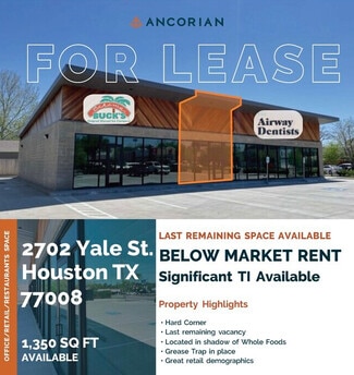 More details for 2702 Yale St, Houston, TX - Retail for Lease