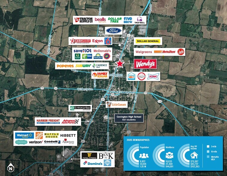 802 Highway 51 N, Covington, TN à vendre - Photo du bâtiment - Image 3 de 3