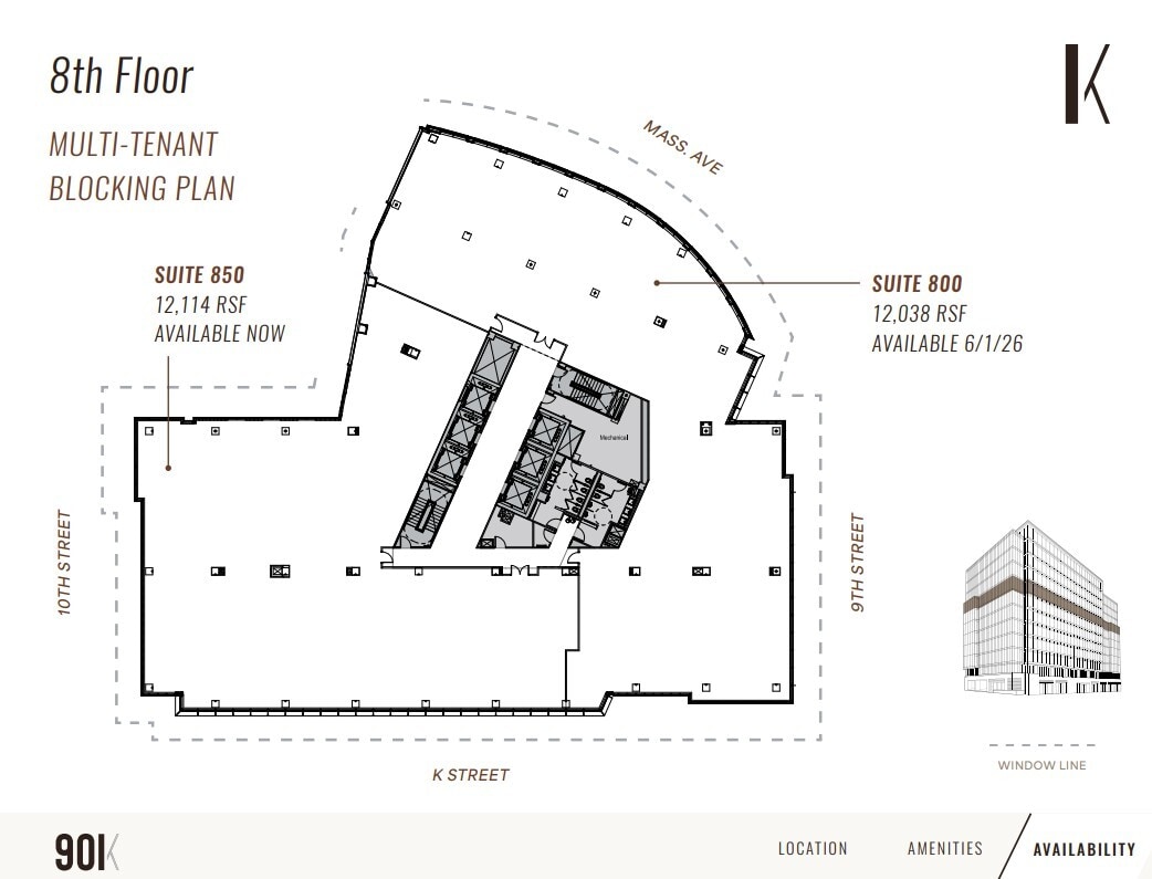901 K St NW, Washington, DC for lease Floor Plan- Image 1 of 1