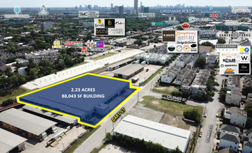 1615 Dart St, Houston, TX - AERIAL  map view