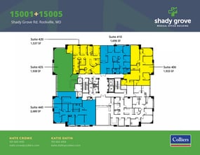 15005 Shady Grove Rd, Rockville, MD à louer Plan d’étage- Image 1 de 1
