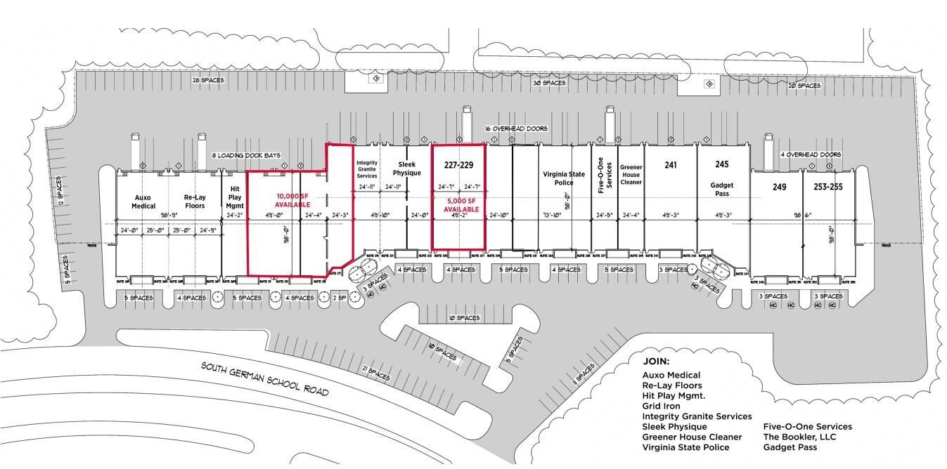 201-255 E German School Rd, Richmond, VA for lease Floor Plan- Image 1 of 1