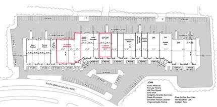 201-255 E German School Rd, Richmond, VA for lease Floor Plan- Image 1 of 1