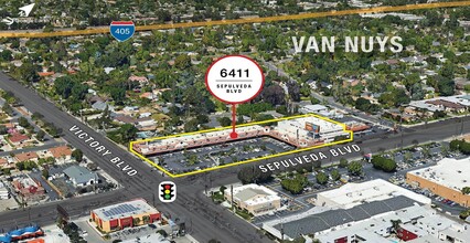 6411 Sepulveda Blvd, Van Nuys, CA - Aérien  Vue de la carte