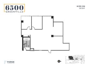 6500 Greenville Ave, Dallas, TX à louer Plan d’étage- Image 1 de 1