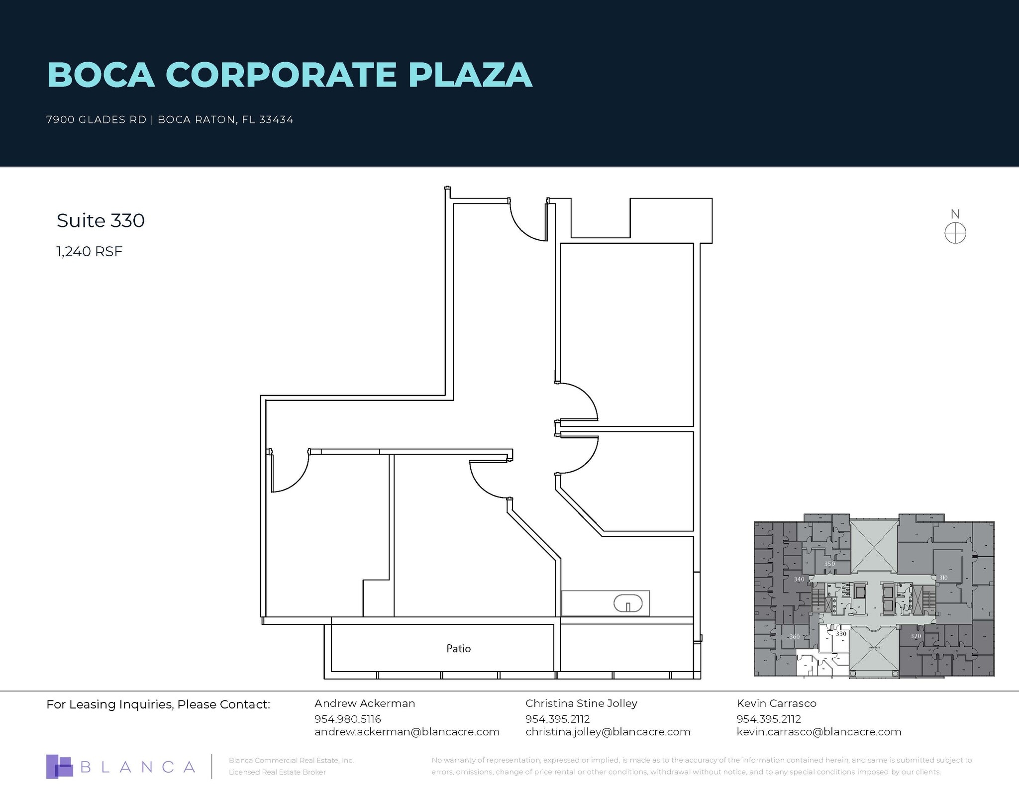 7900 Glades Rd, Boca Raton, FL for lease Floor Plan- Image 1 of 1