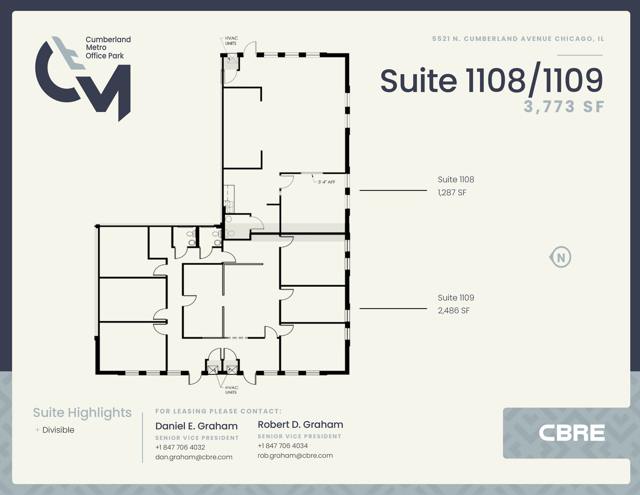 5521 N Cumberland Ave, Chicago, IL for lease Floor Plan- Image 1 of 2