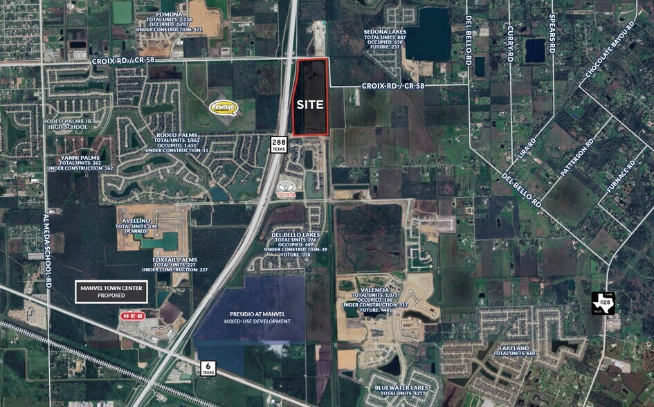 TX-288, Manvel, TX à vendre - Aérien - Image 2 de 3