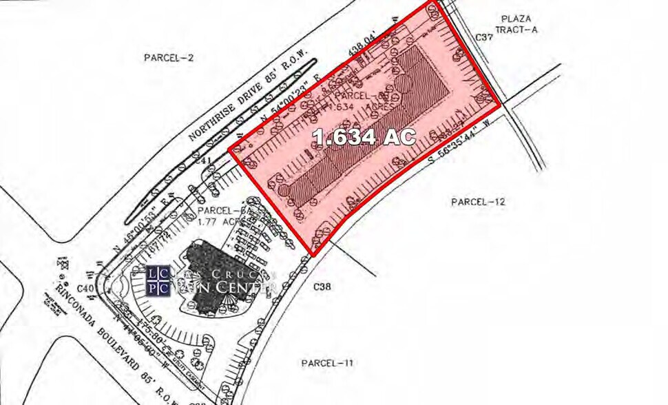 3510 Northrise Dr, Las Cruces, NM for lease - Plat Map - Image 2 of 2