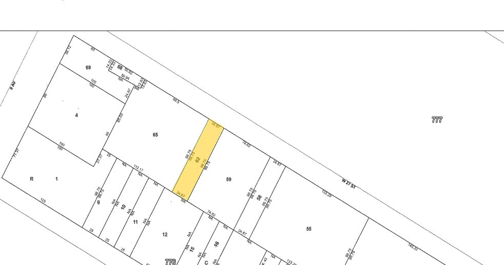 242 W 27th St, New York, NY for lease - Plat Map - Image 2 of 12