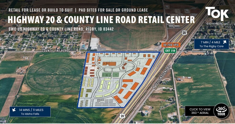 SWC US Highway 20 & County Line Road, Rigby, ID à louer - Autre - Image 3 de 3
