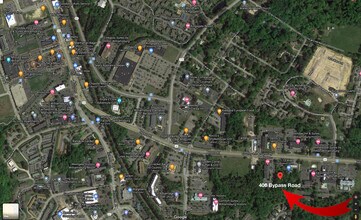 406 Bypass Rd, Williamsburg, VA - AÉRIEN Vue de la carte