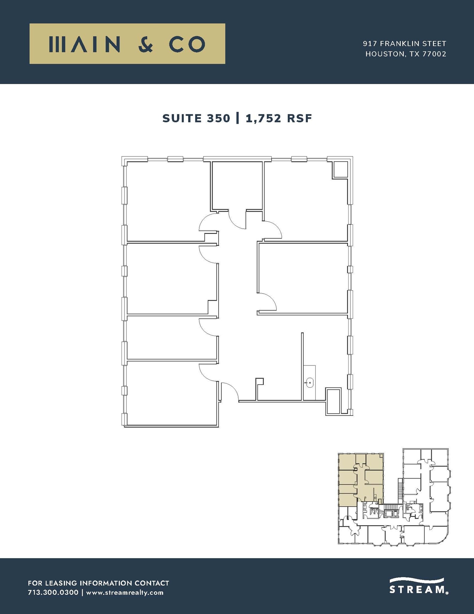 917 Franklin St, Houston, TX for lease Floor Plan- Image 1 of 1