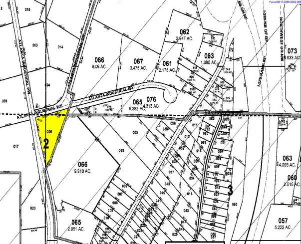 3471 Atlanta Industrial Pky, Atlanta, GA à vendre - Plan cadastral - Image 3 de 8