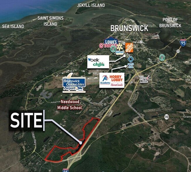 7156 US Hwy 99, Brunswick, GA à vendre - Photo du bâtiment - Image 2 de 5