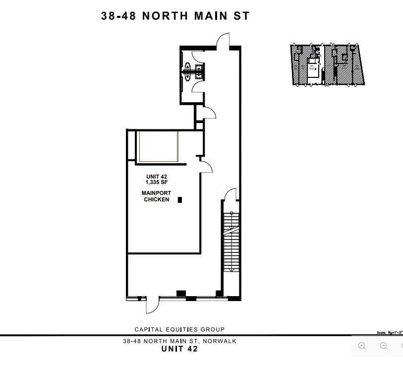 38-48 N Main St, Norwalk, CT à louer Plan d’étage- Image 1 de 1