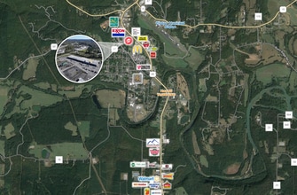 117-133 Bone St, Clinton, AR - AERIAL  map view